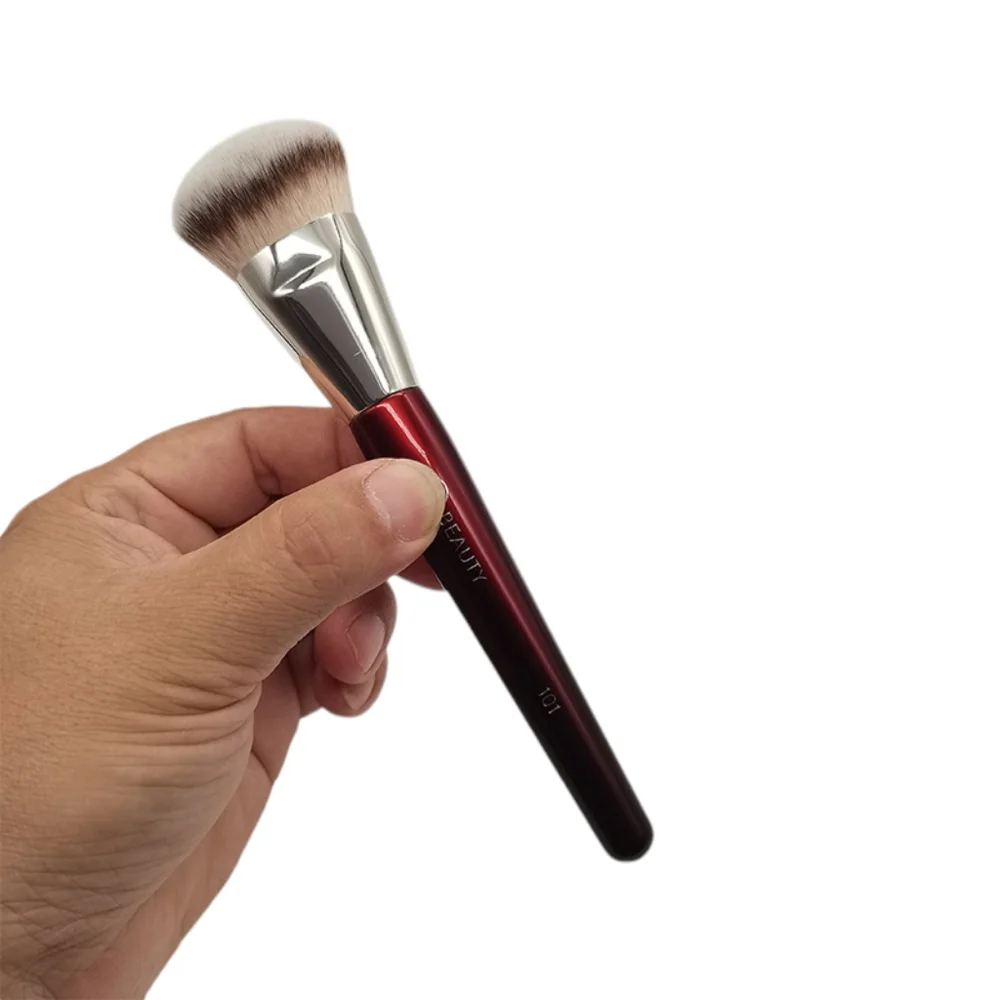 Red Angled Makeup Brush - Women Makeup Brushes & Tools